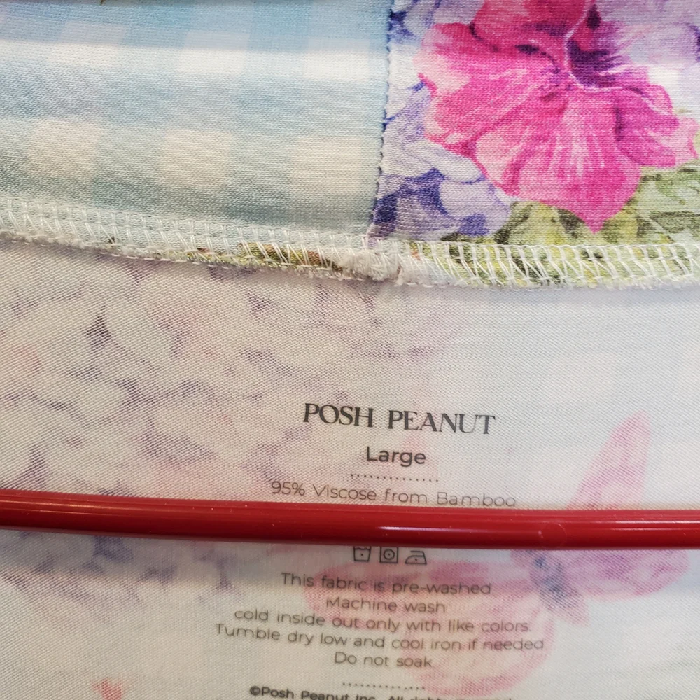 Posh‎ Peanut Multicolor Floral Women's Robe